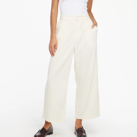 *new* LACAUSA high waisted pleated lola trousers - off-white/cream, size 2 - Picture 6 of 9